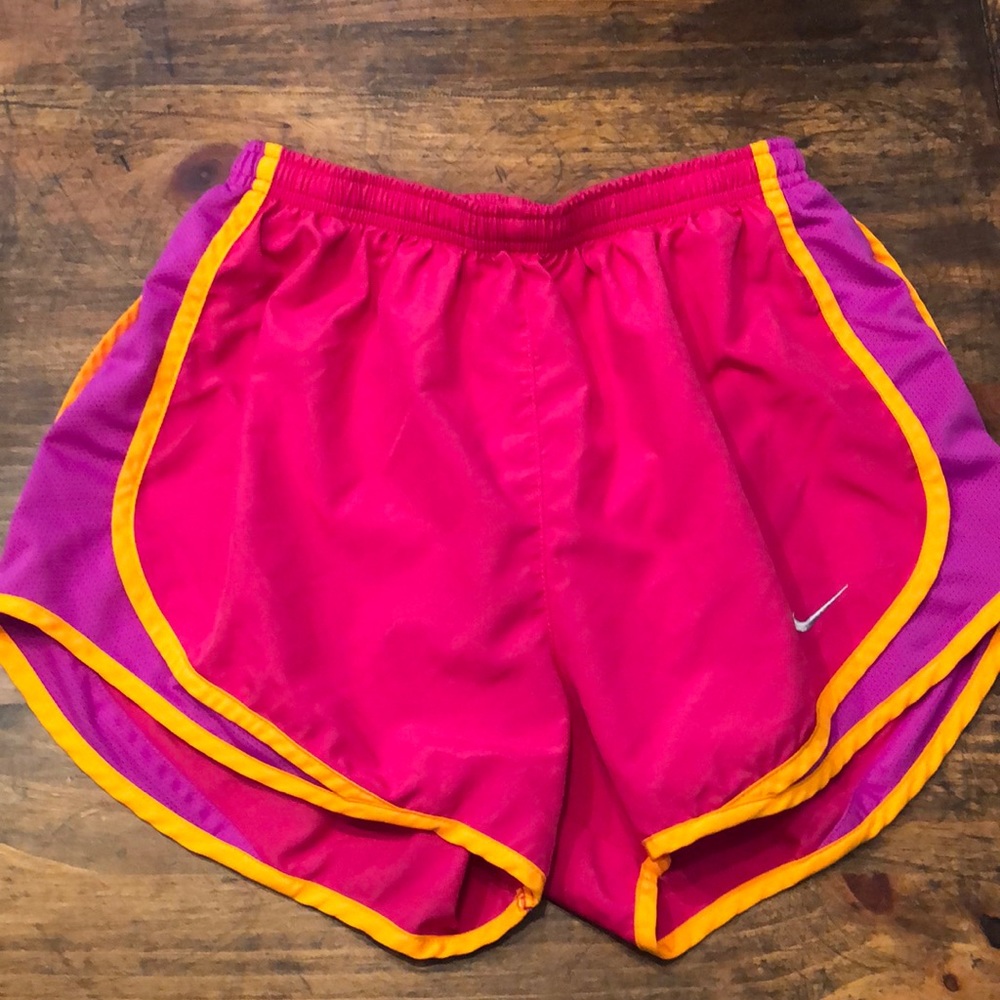 Pink and Purple Nike DriFit Tempo Shorts sz Small